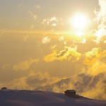 吹雪から夕陽へ 吹雪から夕陽へ